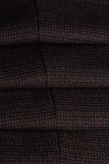 Caridi - Heren Tweed Bruin Vest