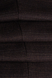 Caridi - Heren Tweed Bruin Vest