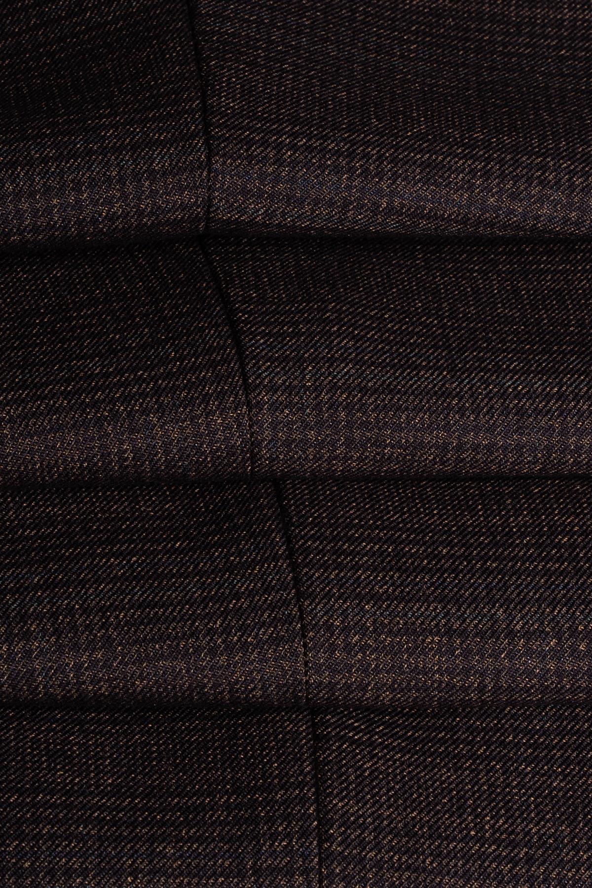 Caridi - Heren Tweed Bruin Vest