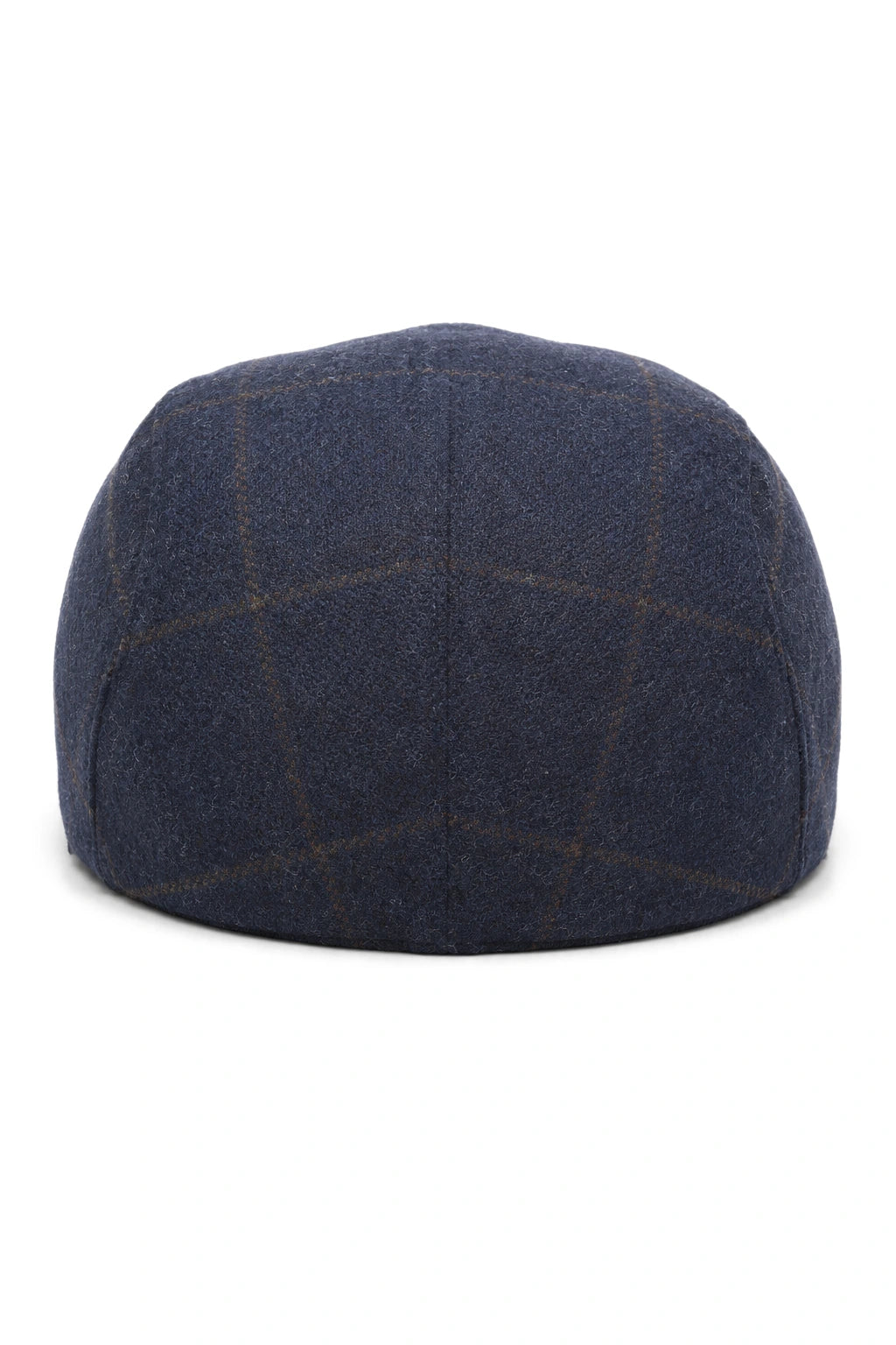 Cavani Kempson Flat Cap - Heren Tweed Wollen Geruite Grandad Hoed Vintage - Olijfgroen/Marineblauw
