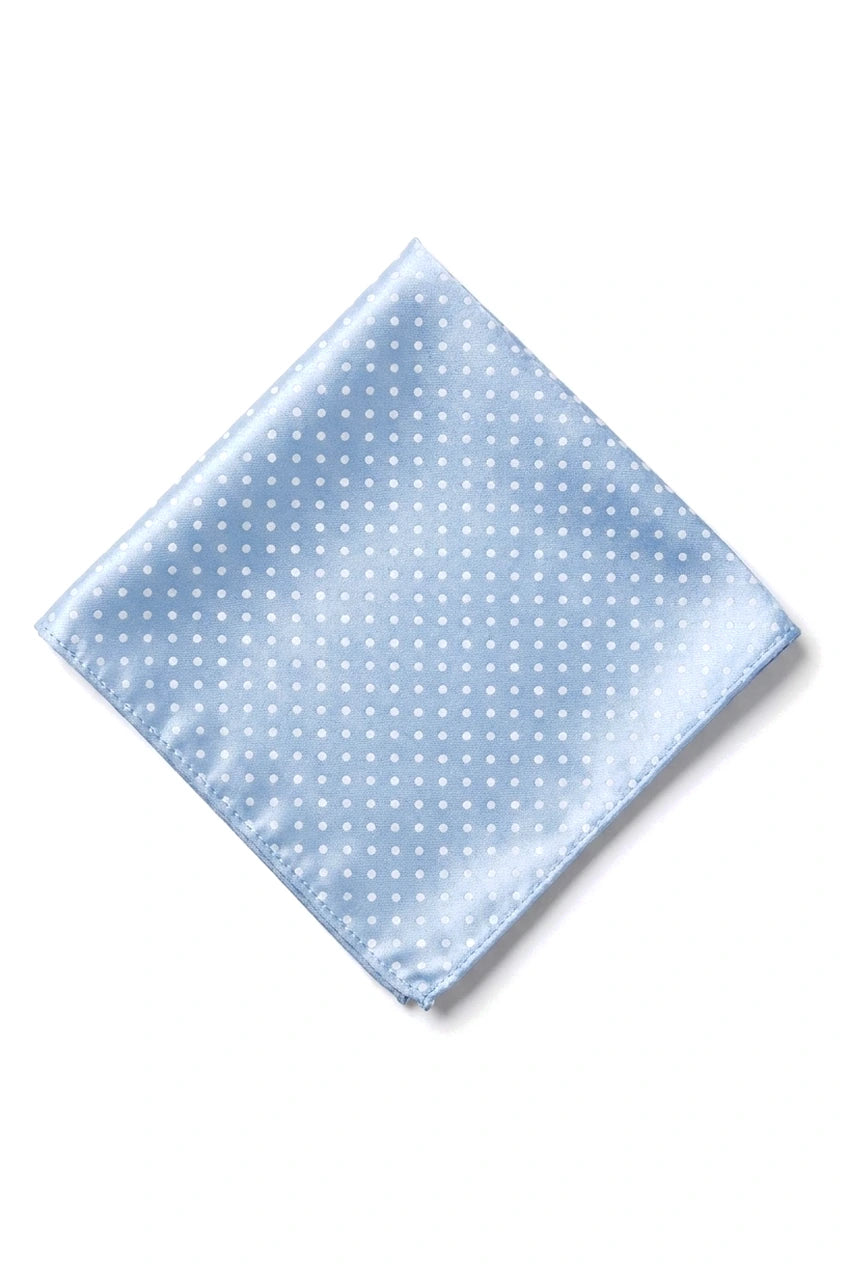Cavani Satijnen Stropdas - Bijpassende Satijnen Zijden Stropdas voor Heren, Zakdoek & Stropdasclip, Polka Dot Bruiloft, Gala, Kantoor