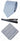 Cavani Satin Tie - Mens Matching Satin Silk Tie Hanky Hankerchief & Tie Clip Polka Dot Wedding Prom Office