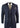 Cavani Shelby - Mens Navy Blue 3 Piece Herringbone Check Suit Vintage Retro Peaky Blinders Tweed