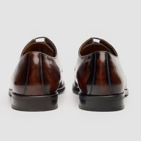 Chester - Heren Derby schoenen in bruin met hoogglans afwerking