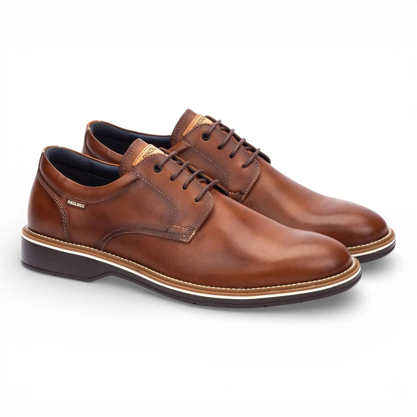 Claret - Heren Derby schoenen van bruin leer met veters