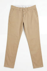 Khaki chino broek voor heren, linnenmix, dunne Tencel katoen, zomerstof