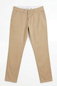 Khaki chino broek voor heren, linnenmix, dunne Tencel katoen, zomerstof