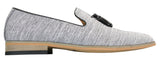 Galax GH3126 - Mens  Slip On Tassel Driving Shoes Loafers Light Smart Casual Black Blue Italian