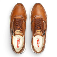 Getafe - Herensneakers van bruin leer, makkelijk te dragen