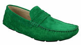 Mens Slip On Suede Leather Shoes Moccasin Loafers Smart Casual Brown Beige
