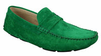 Mens Slip On Suede Leather Shoes Moccasin Loafers Smart Casual Brown Beige