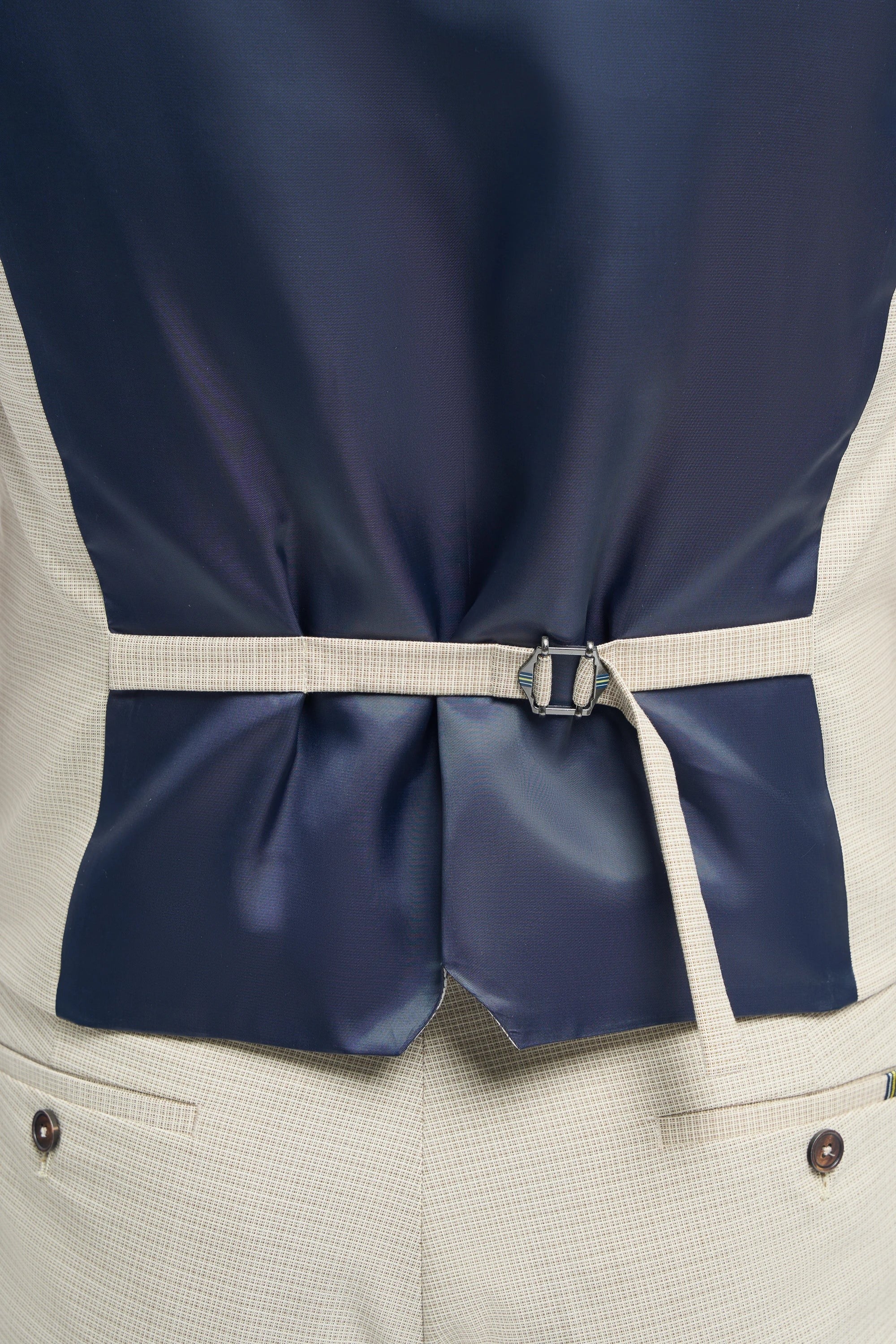 Hampton - Beige driedelig pak voor heren