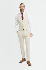 Hampton - Beige herenvest