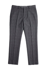 Hobbs - Heren Grijze Geruite Broek Vintage Retro Smart Wedding