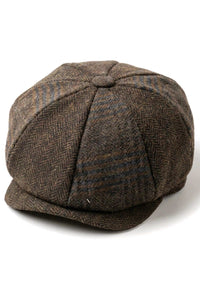 Cavani Martez Hoed - Heren Grandad Hoed Marineblauwe Platte Pet Visgraat Vintage Retro Del Boy Klassieke Gatsby Peaky Blinders