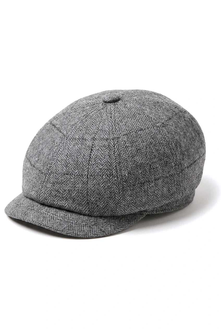 Cavani Martez Hoed - Heren Grandad Hoed Marineblauwe Platte Pet Visgraat Vintage Retro Del Boy Klassieke Gatsby Peaky Blinders