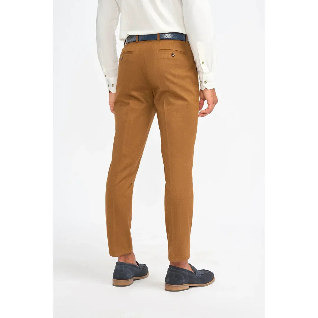 James - Heren Camelbruine Formele Broek