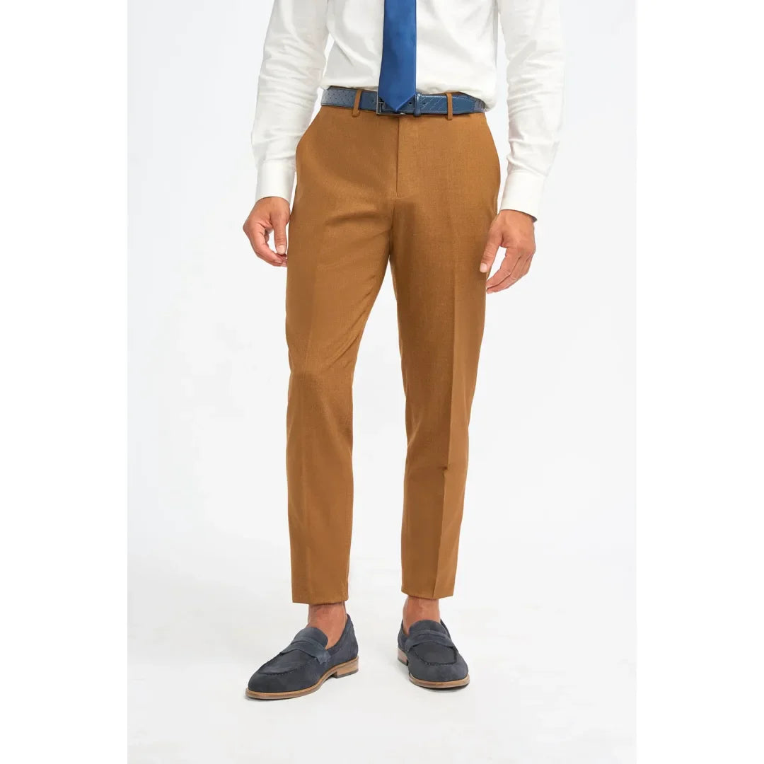 James - Heren Camelbruine Formele Broek