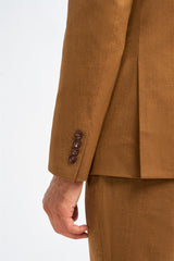 James - Heren Camel Bruine Wollen Blazer