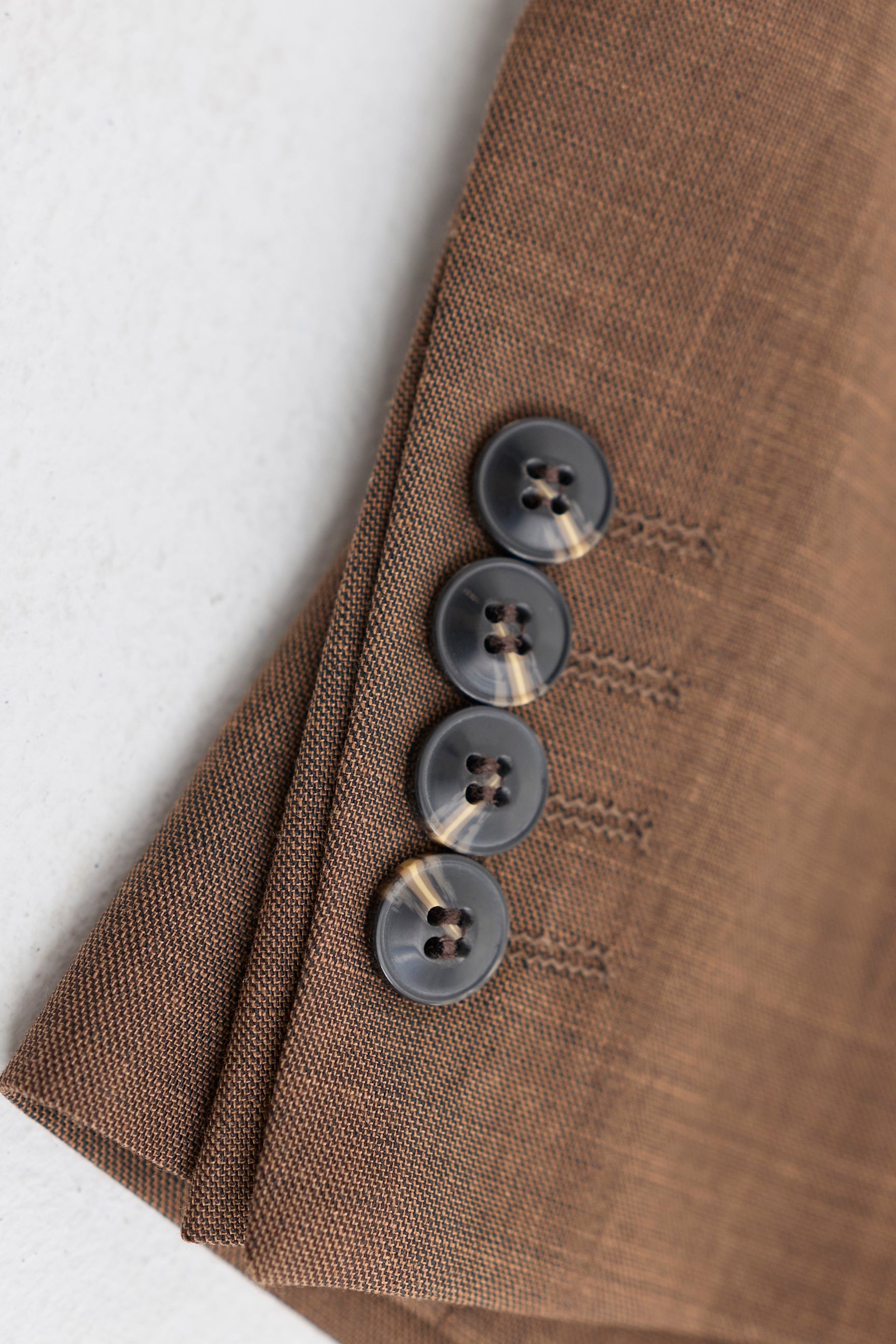 James Heren 3-delig Effen Bruin Pak met Klassieke Pasvorm