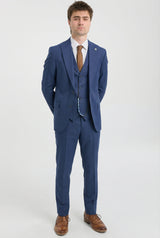 James Heren 3-delig Marineblauw Tailored Fit Pak