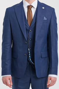 James Heren 3-delig Marineblauw Tailored Fit Pak
