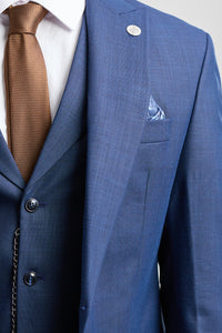 James Heren 3-delig Marineblauw Tailored Fit Pak