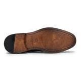 Joseph - Heren zwarte penny loafers met hoogglans afwerking