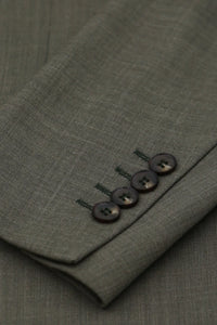 Kurt Men's Sage Green 3-Piece Tailored Fit Suit for Summer Weddings