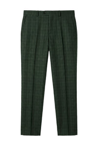 Leo - Heren Groene Geruite Broek
