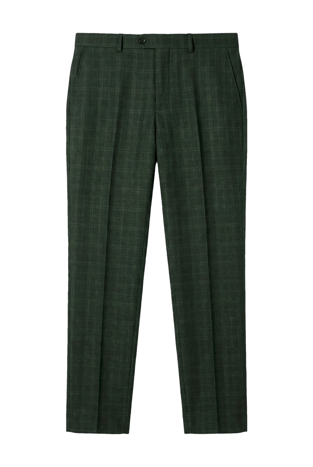 Leo - Heren Groene Geruite Broek