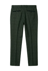 Leo - Heren Groene Geruite Broek