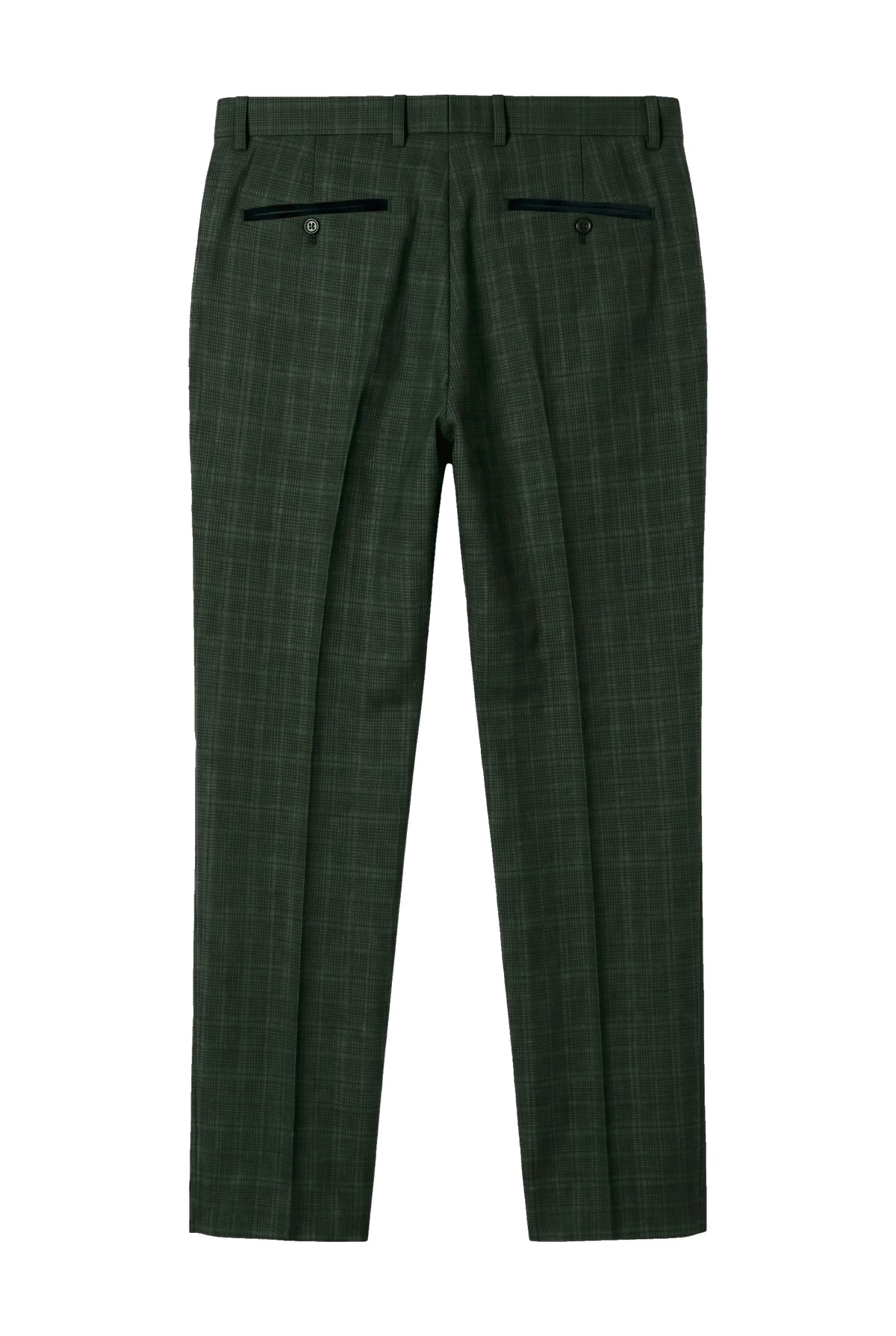 Leo - Heren Groene Geruite Broek