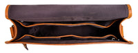 Genuine Leather Laptop Messenger Bag - Up-to 15" - Tan