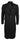 Mens Full Lenth Overcoat Mac Jacket Wool Feel Charcoal 1920s Blinders