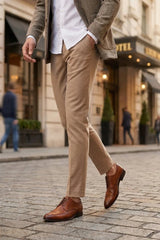 Lorenzo - Heren Oxford schoenen van bruin gepolijst leer