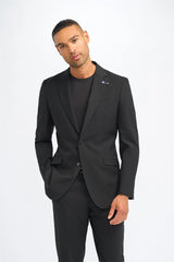 Malibu - Heren Zwarte Blazer met Tailored Fit