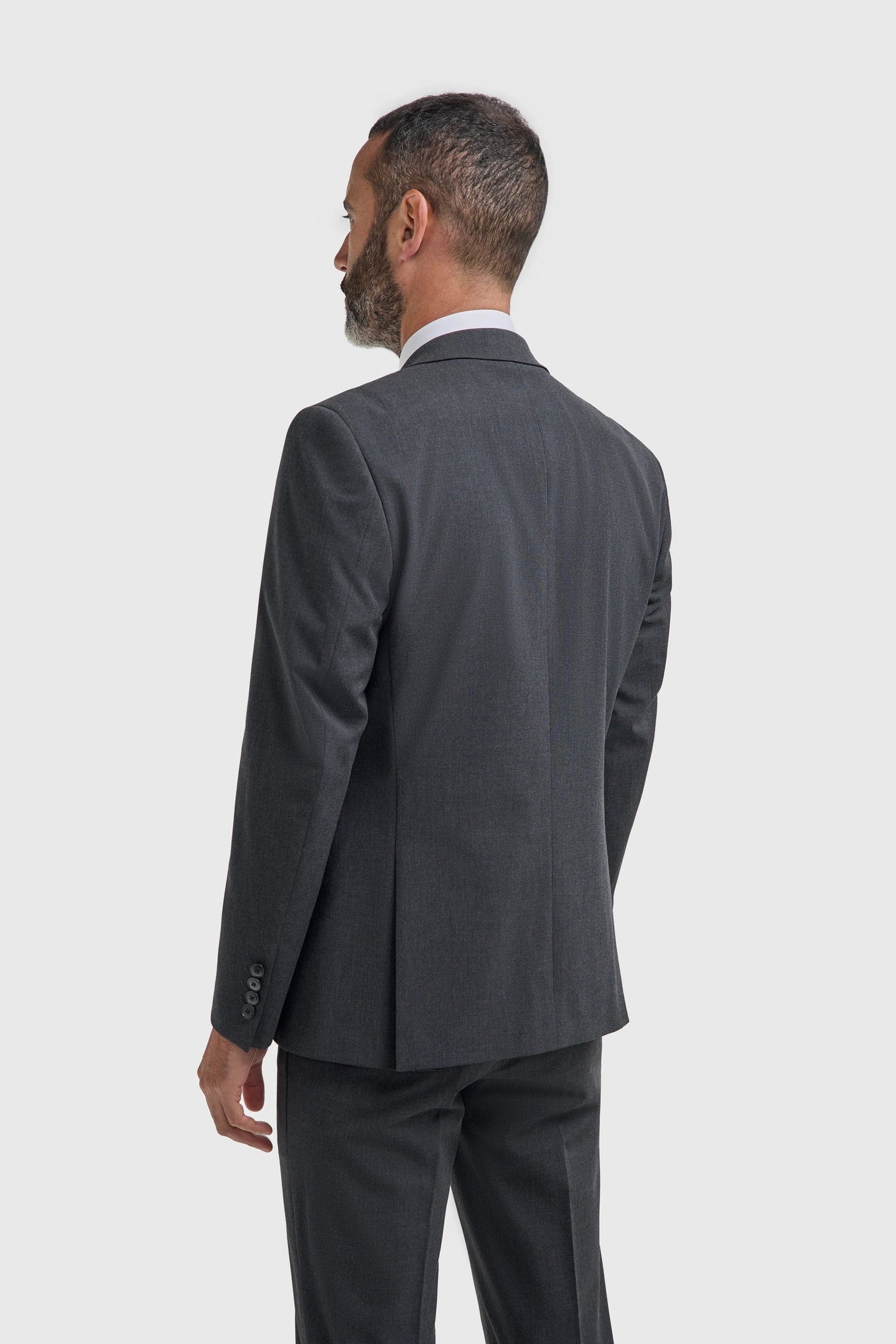 Malibu - Herenblazer met antracietkleurige textuur