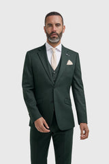 Malibu - Herenblazer in bosgroen