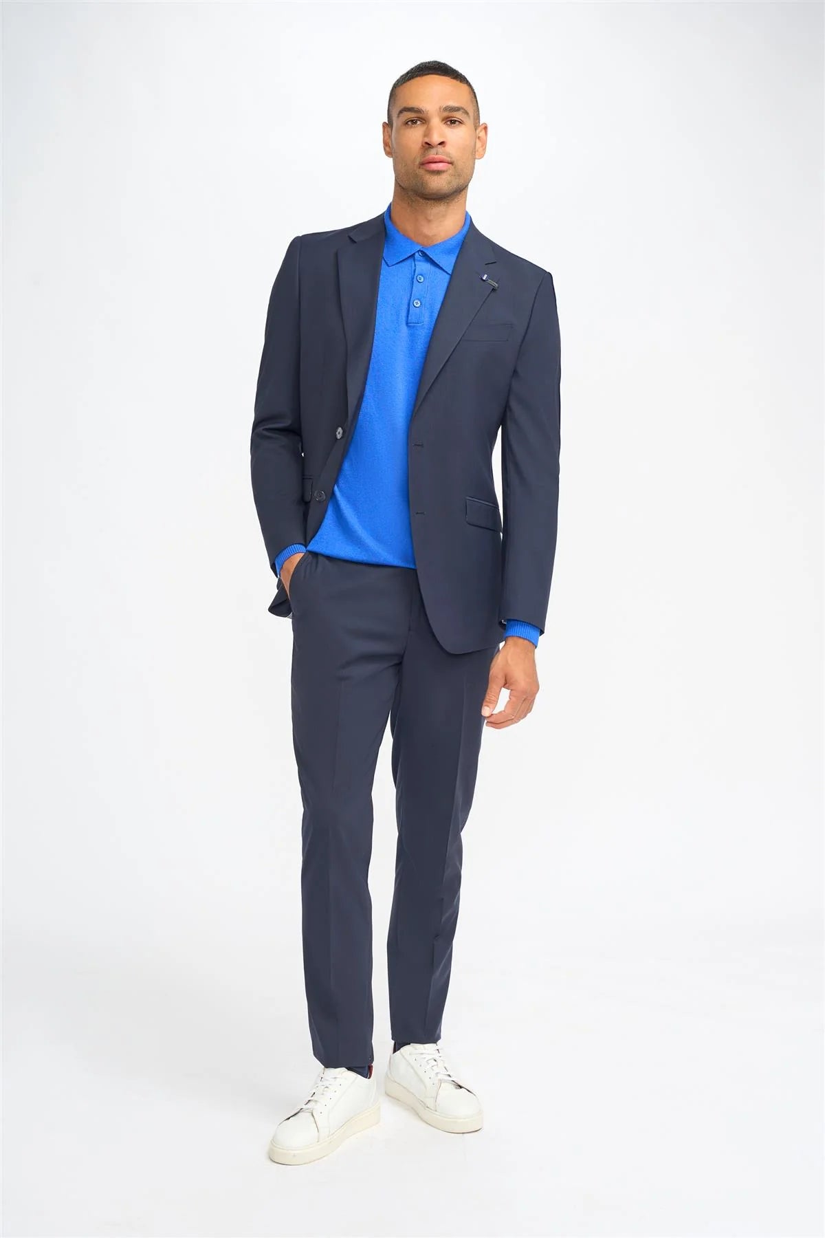 Malibu - Heren Marineblauw Blazer met Tailored Fit
