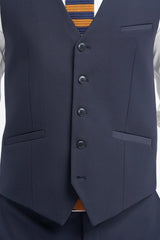 Malibu - Heren Marineblauw Tailored Fit Gilet