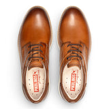 Manacor - Bruine leren vetersneakers voor heren