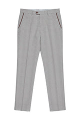 Mark - Beige geruite herenbroek