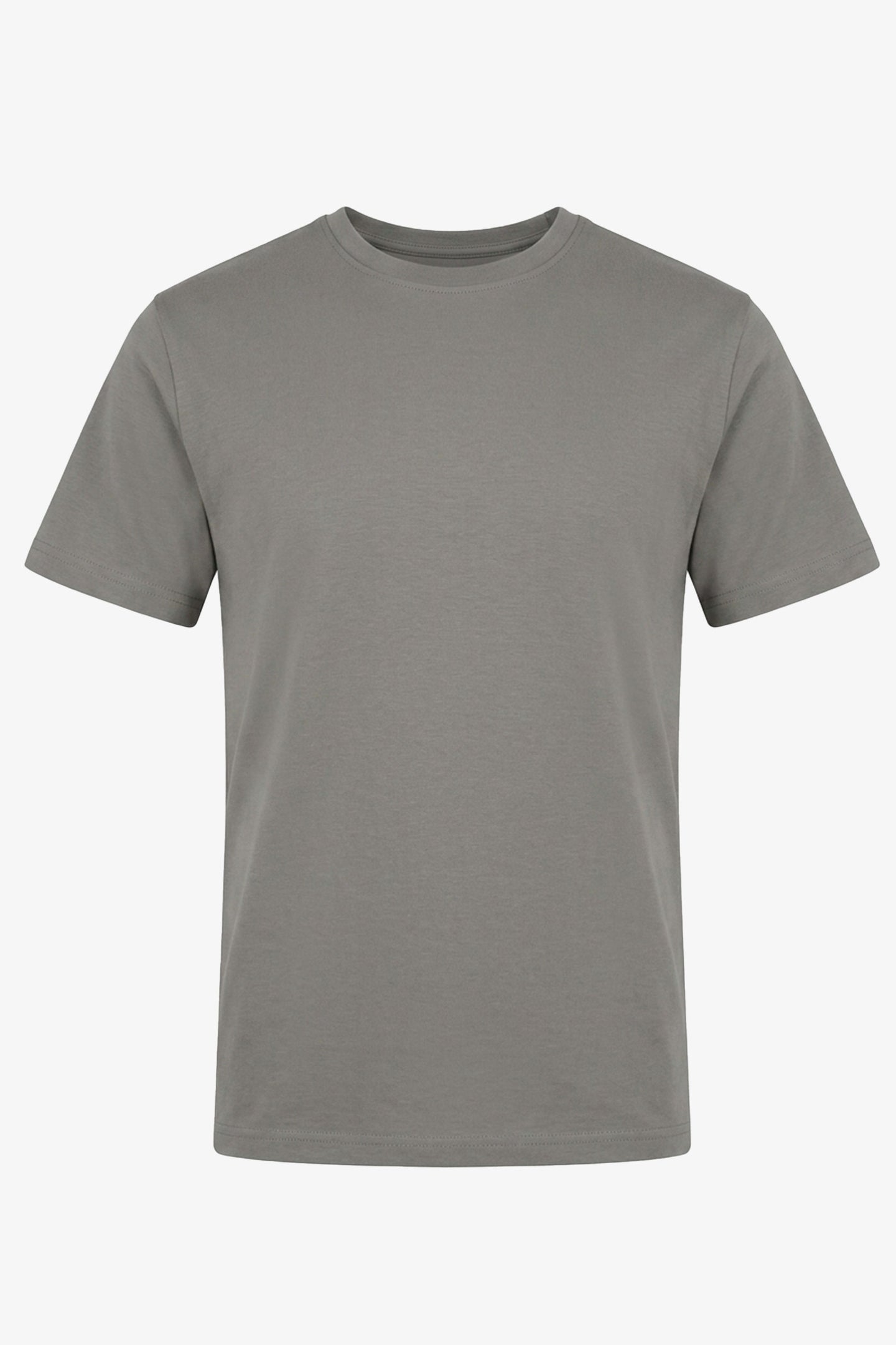 Klassiek T-shirt voor heren van een antracietkleurige katoenmix