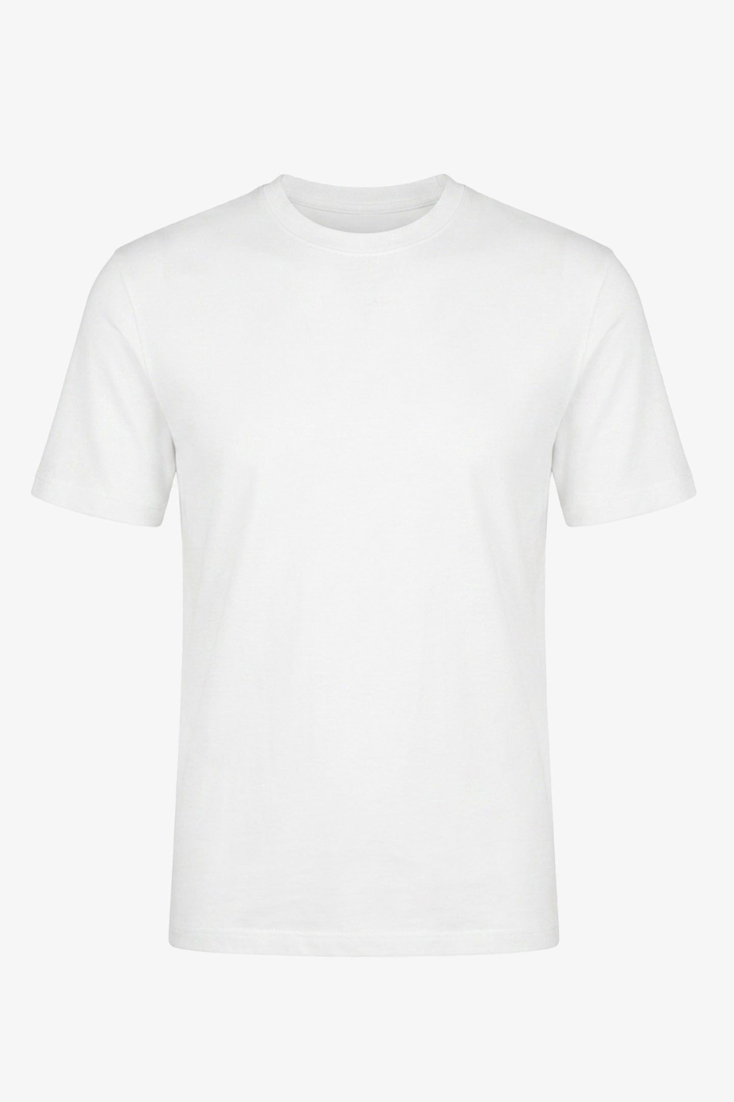 Klassiek off-white katoenen T-shirt voor heren