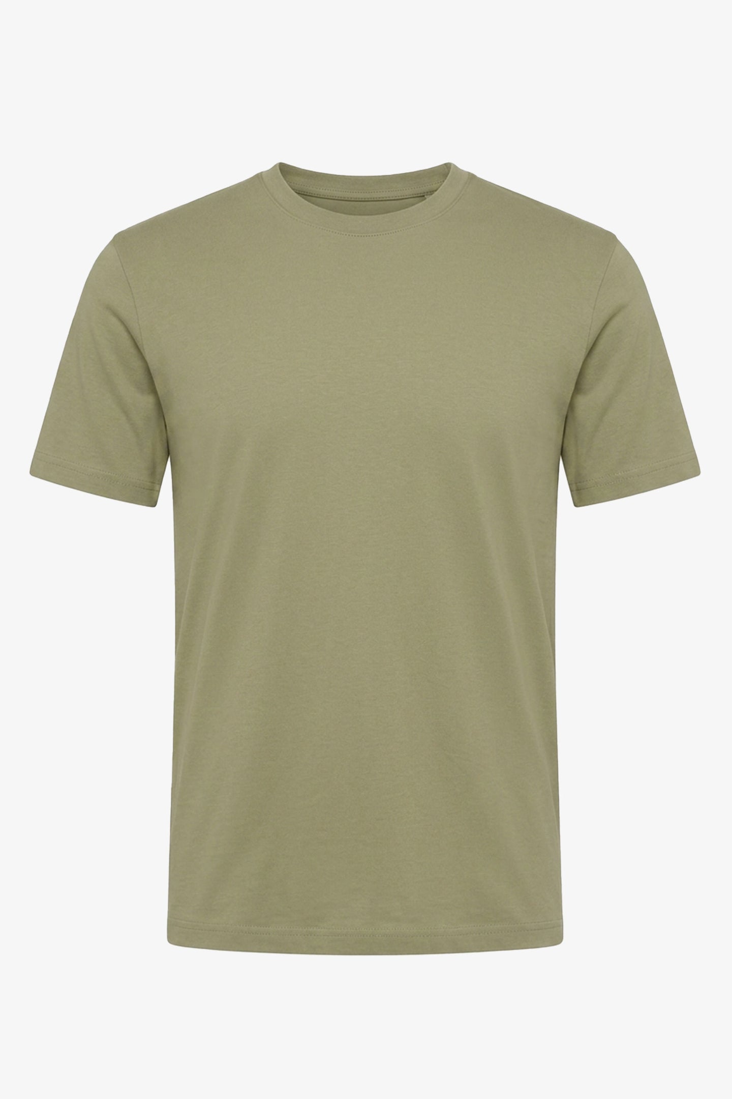 Klassiek olijfgroen katoenen T-shirt voor heren