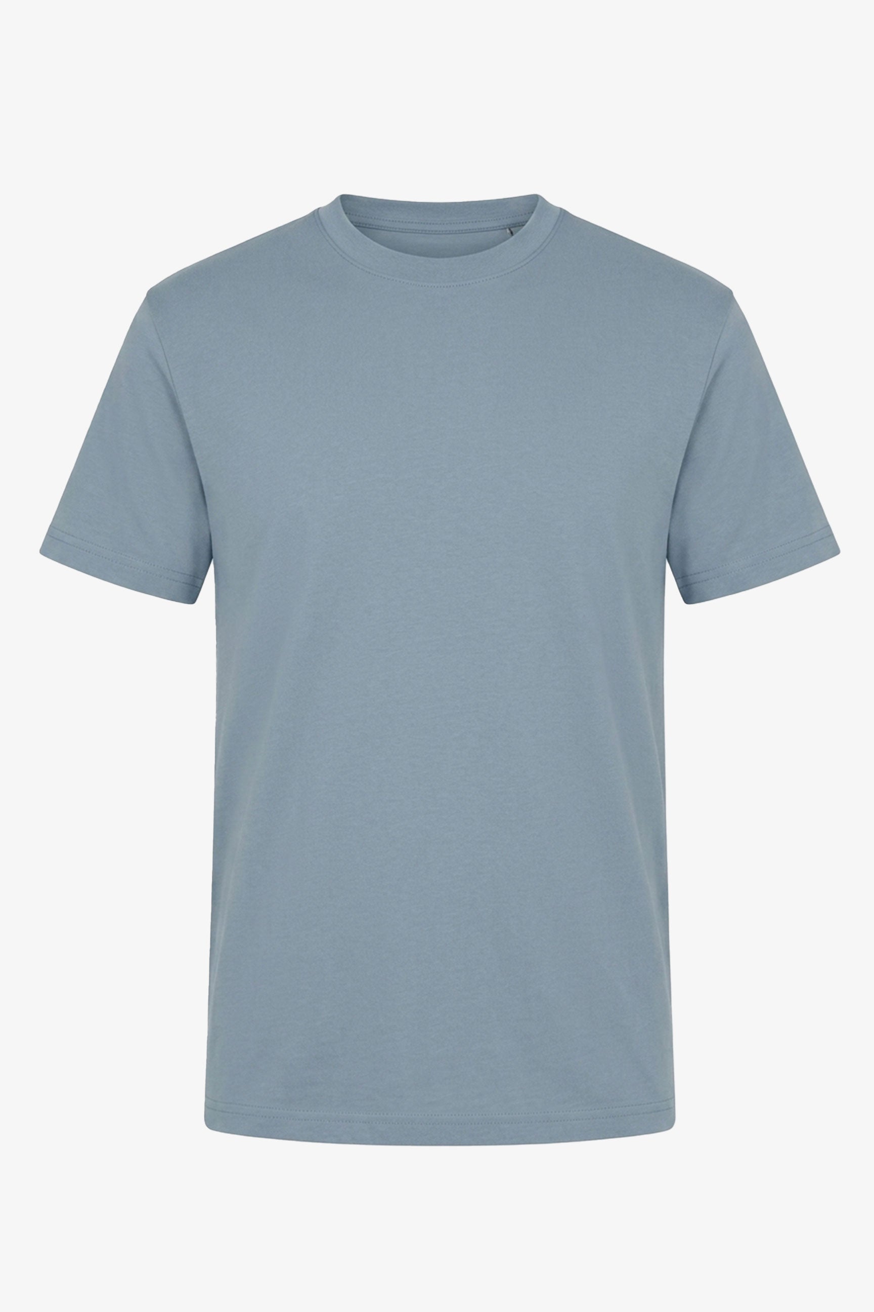 Klassiek lichtblauw katoenen T-shirt voor heren