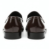 Heren instappers van imitatieleer met penny-motief