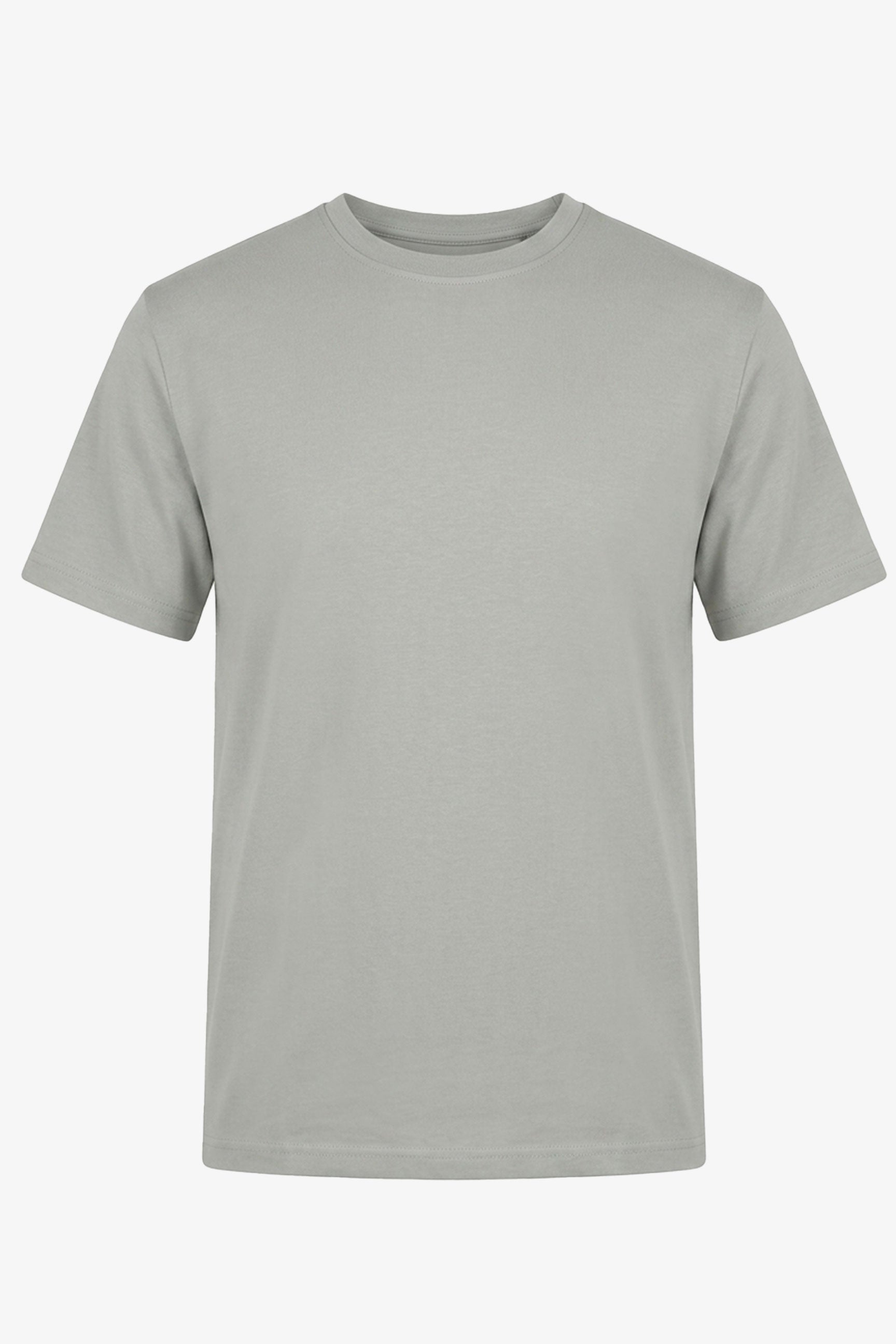 Klassiek grijs T-shirt van katoenmix voor heren