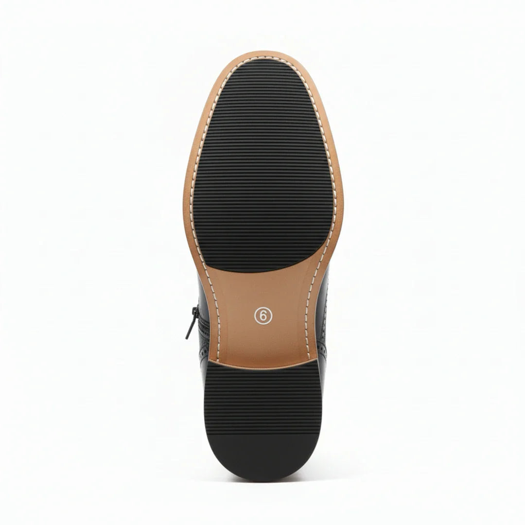 Wingtip Brogue enkellaarsjes voor heren